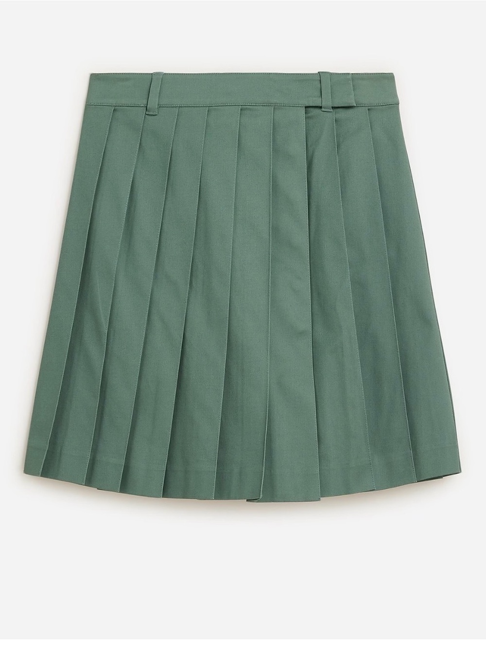 J. Crew Pleated mini skirt in stretch twill